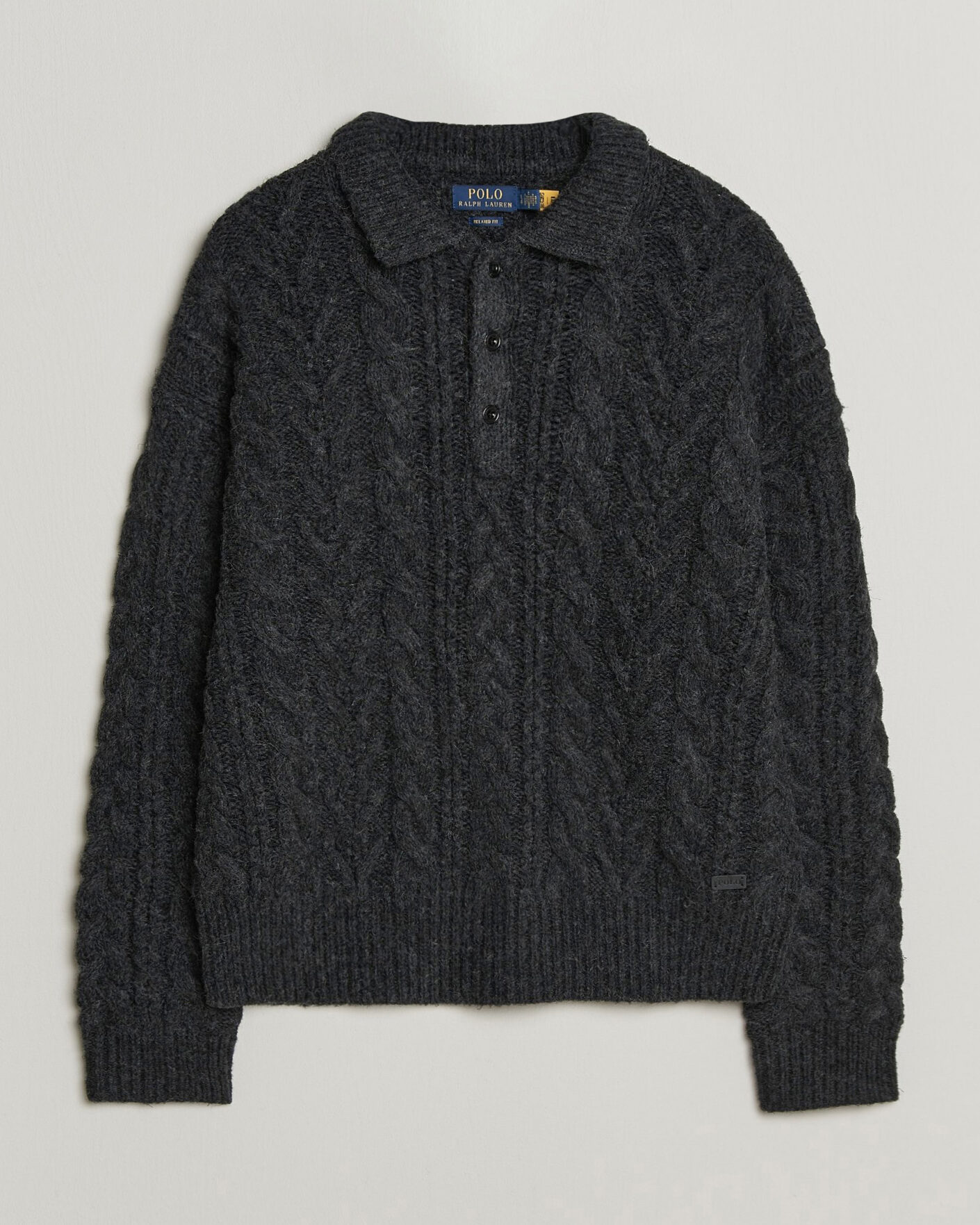 Herre | Gensere | Polo Ralph Lauren | Wool Blend Aran Sweater Hawks Eye Heather