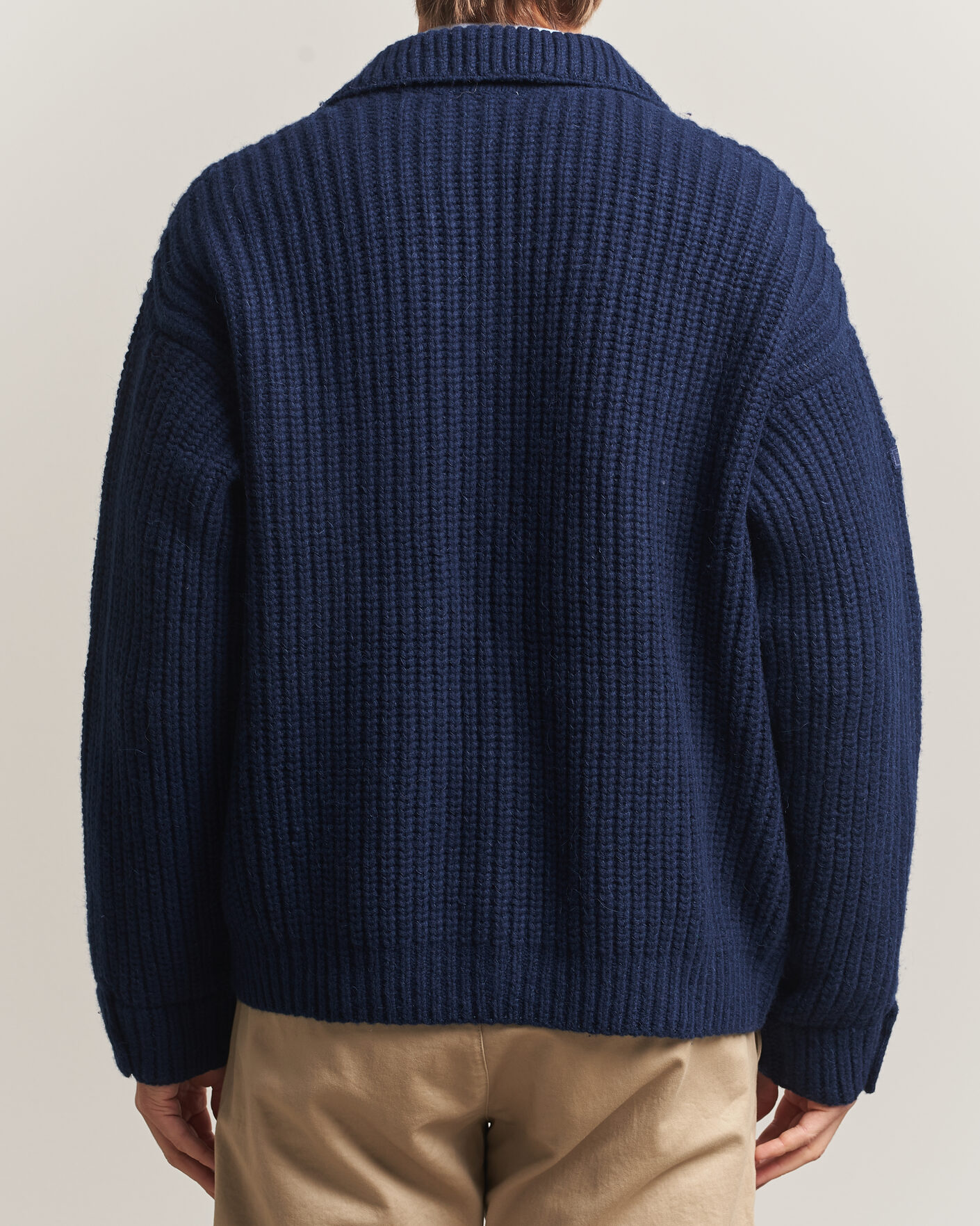 Herre | Gensere | Polo Ralph Lauren | Wool Blend Button Cardigan Blue Stonecrop