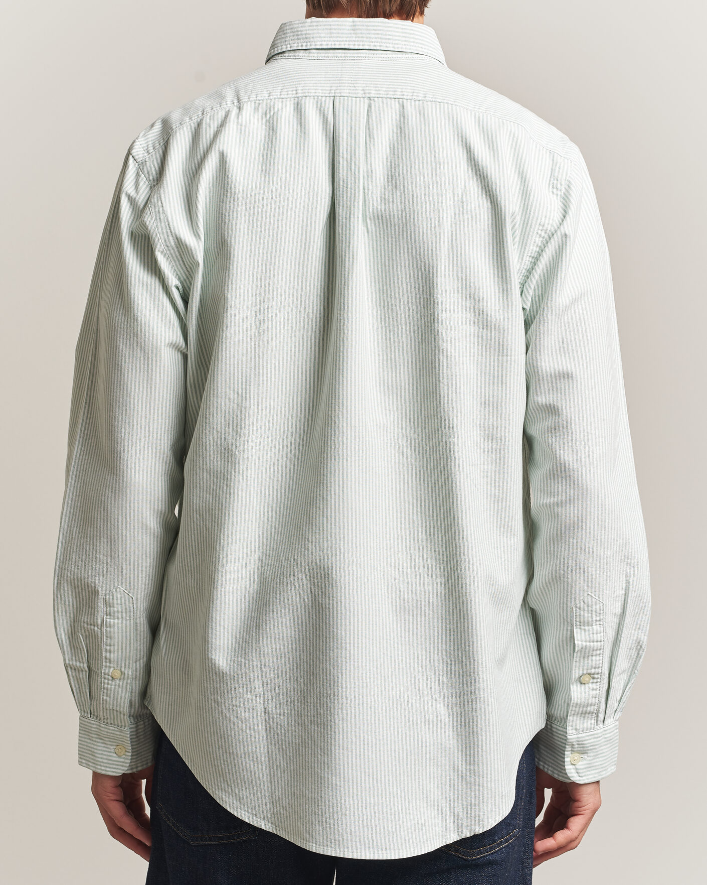 Herre | Skjorter | Polo Ralph Lauren | Custom Slim Fit Oxford Shirt Pistachio/White