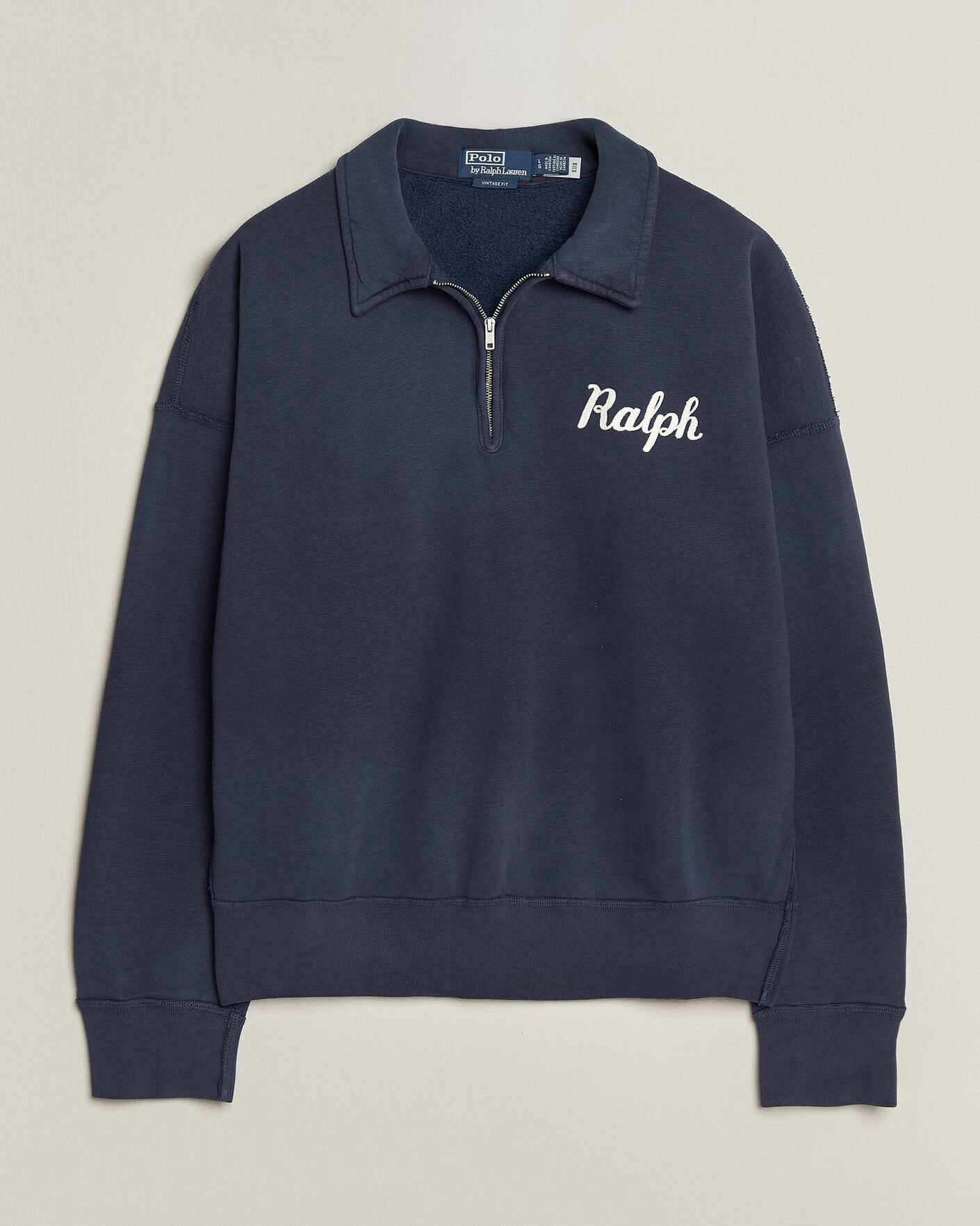 Herre | Gensere | Polo Ralph Lauren | Knit Half Zip Sweatshirt Dark Cobolt