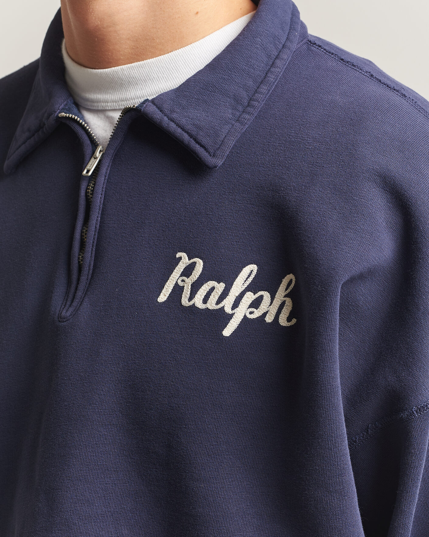 Herre | Gensere | Polo Ralph Lauren | Knit Half Zip Sweatshirt Dark Cobolt