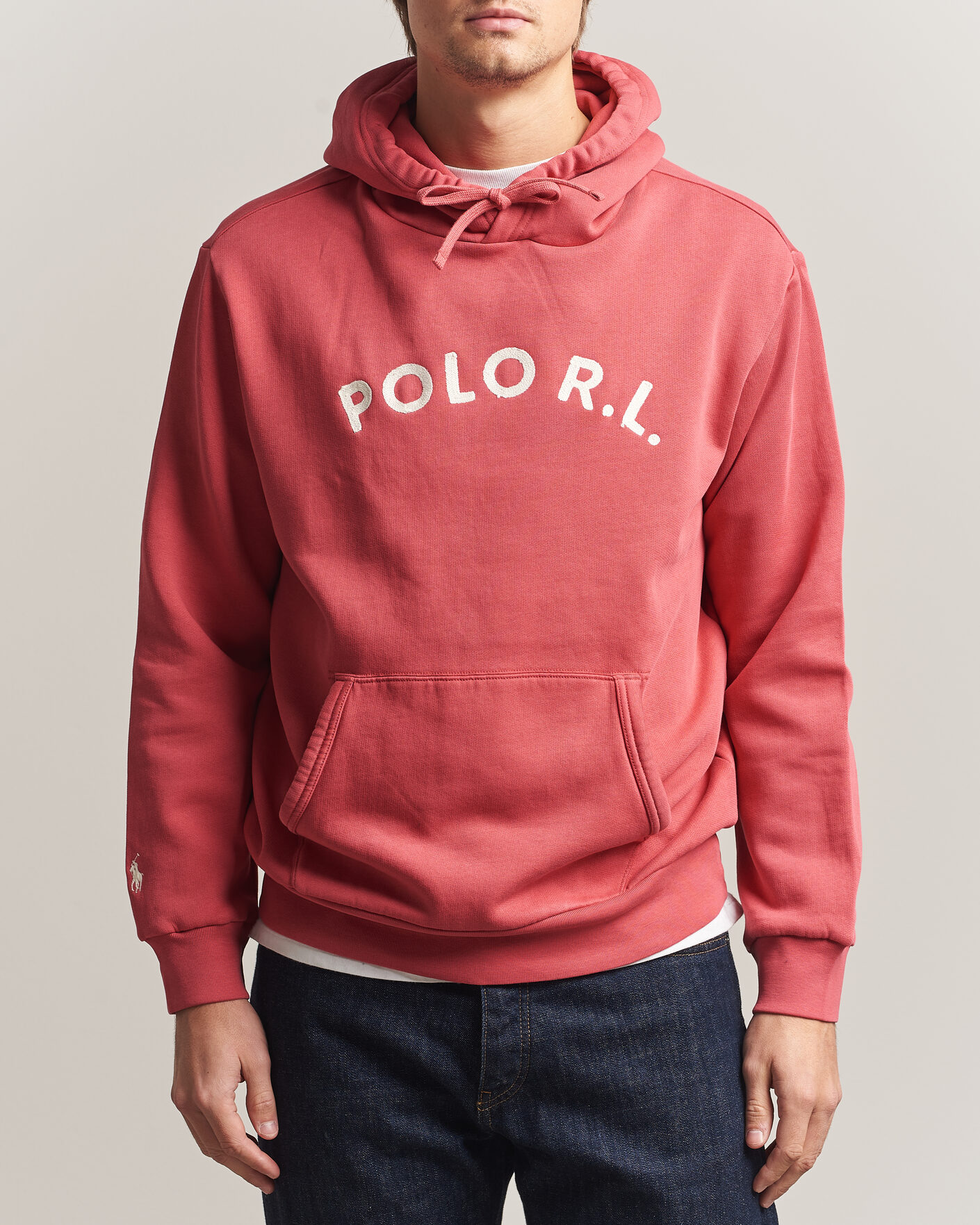 Herre | Gensere | Polo Ralph Lauren | Cotton Chest Logo Hood Nantucket Red
