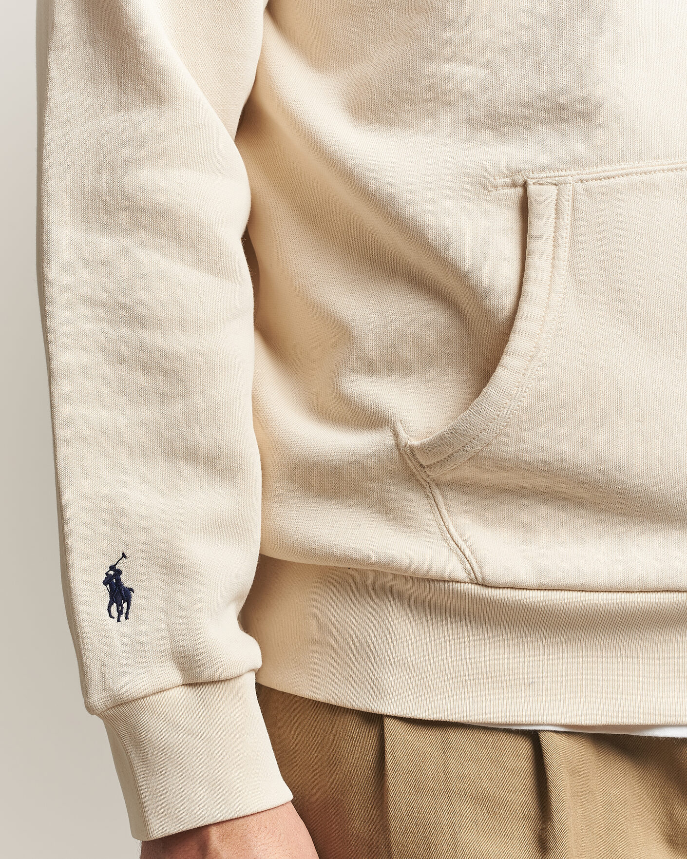 Herre | Gensere | Polo Ralph Lauren | Cotton Chest Logo Hood Andover Cream