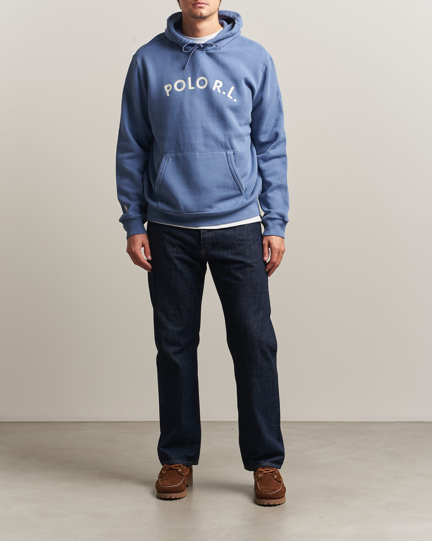 Herre | Gensere | Polo Ralph Lauren | Cotton Chest Logo Hood Carson Blue