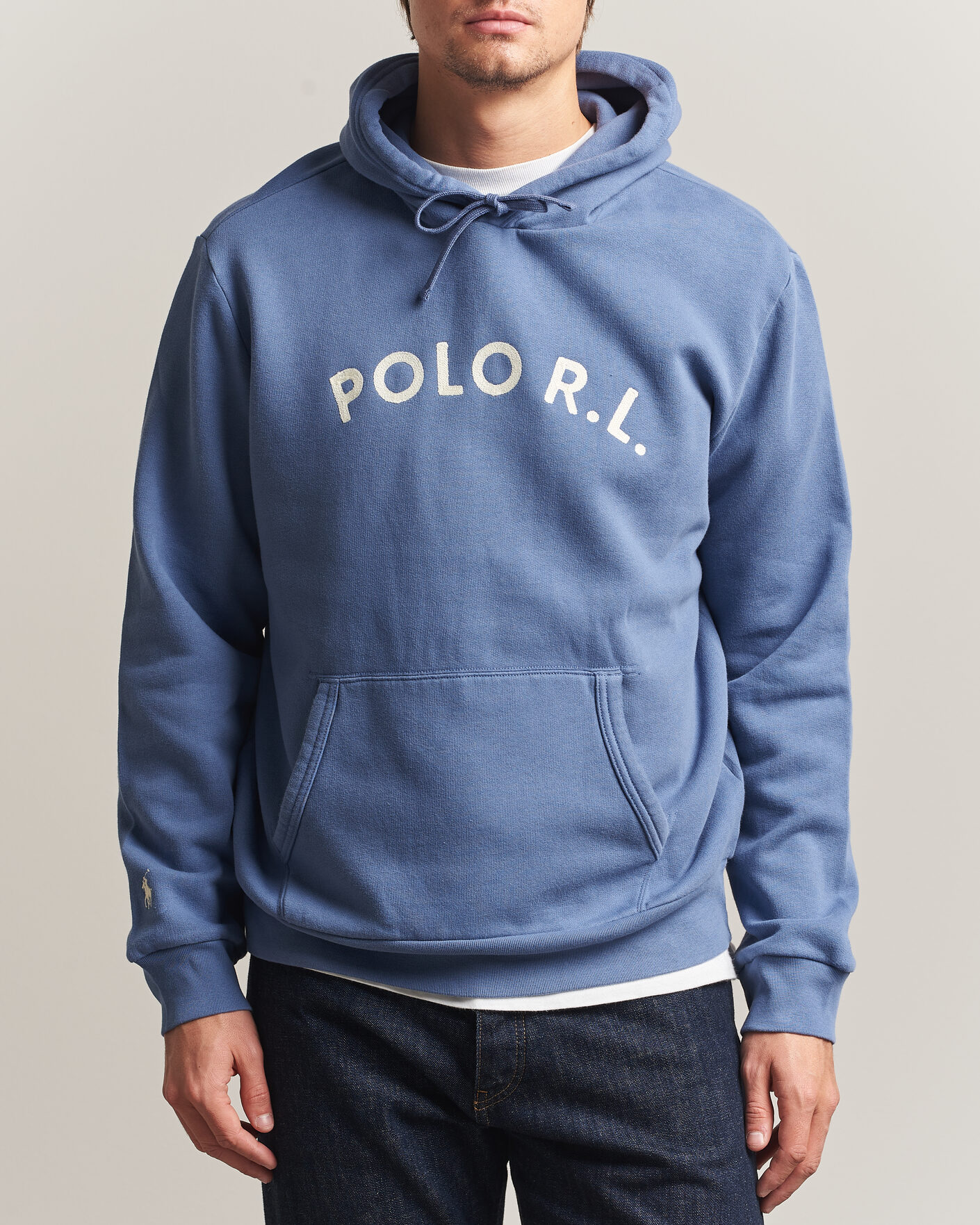 Herre | Gensere | Polo Ralph Lauren | Cotton Chest Logo Hood Carson Blue