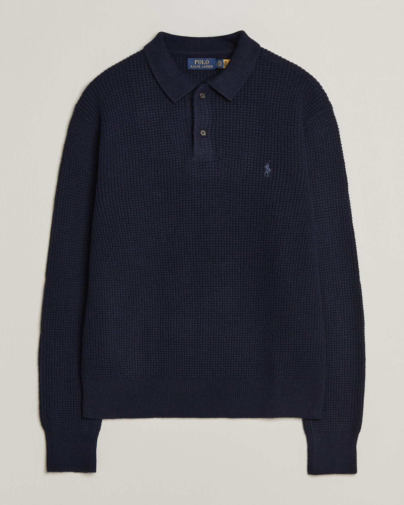 Herre | Gensere | Polo Ralph Lauren | Wool/Cotton Knitted Polo Hunter Navy