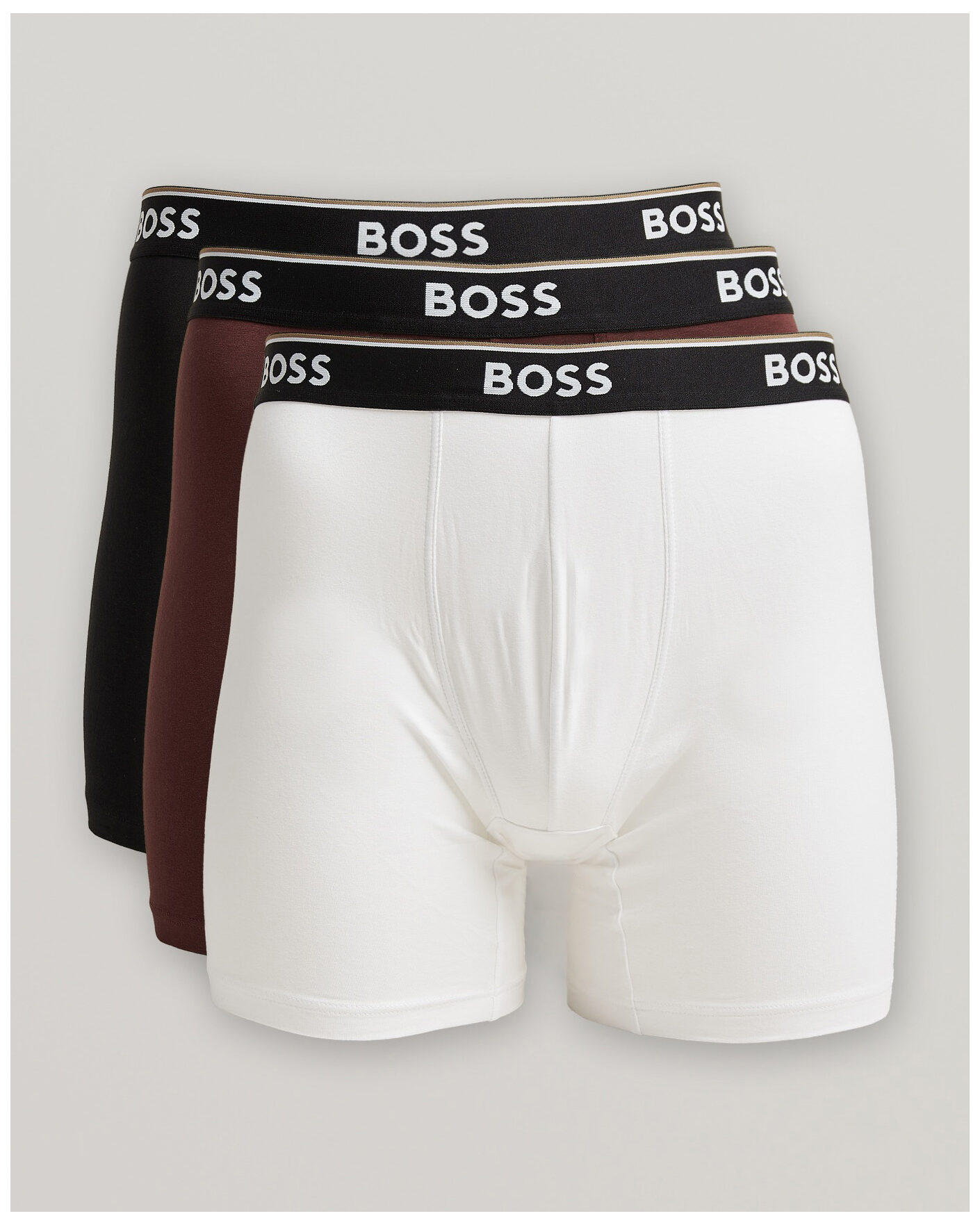 Herre | Undertøy | BOSS BLACK | 3-Pack Long Leg Boxer Burgundy/White/Black