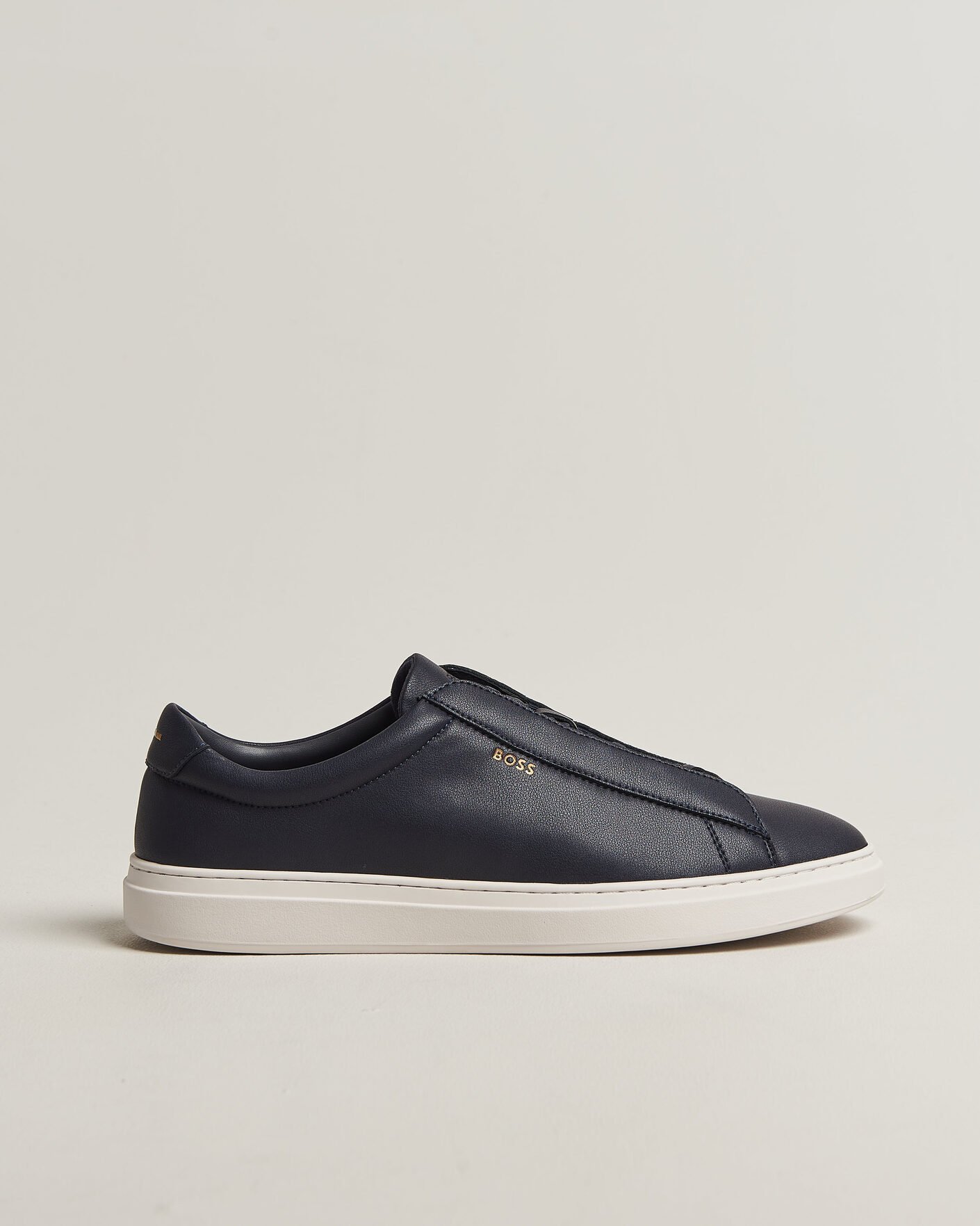 Herre | Sneakers | BOSS BLACK | Kieran Leather Sneaker Dark Blue