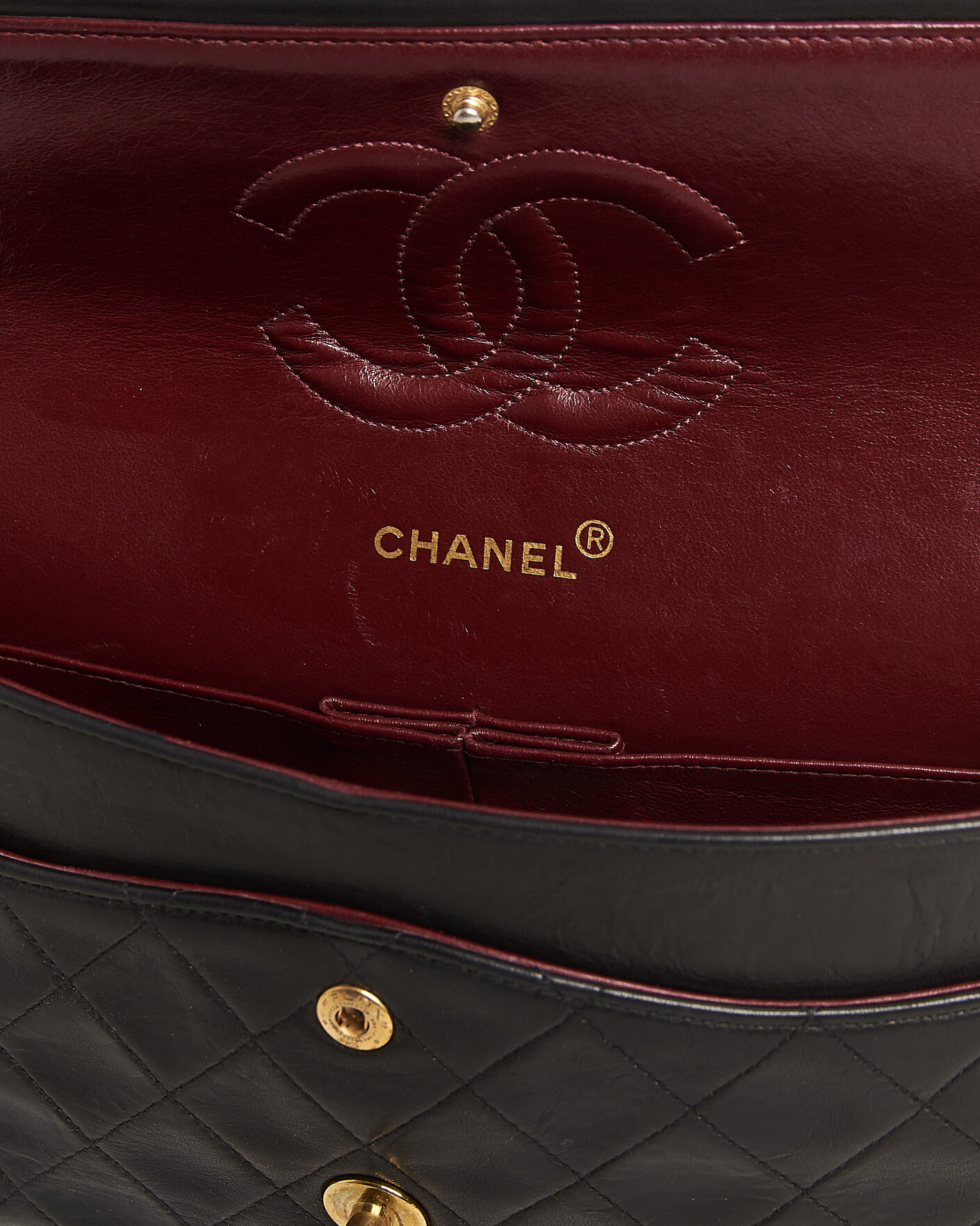 Herre | Pre-Owned & Vintage Bags | Louis Vuitton Pre-Owned | Chanel Pre-Owned Classic Medium Double Flap Bag Lambskin Black