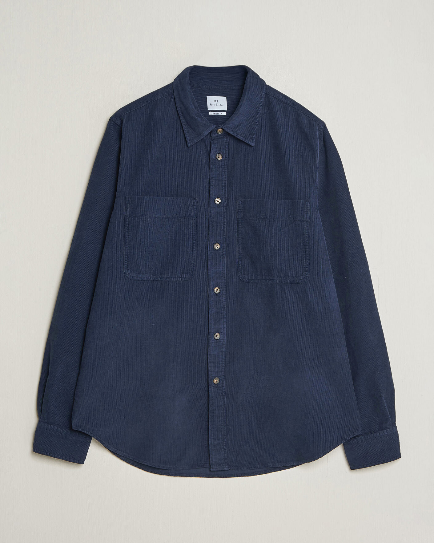 Herre | Skjorter | PS Paul Smith | Casual Fit Corduroy Shirt Navy