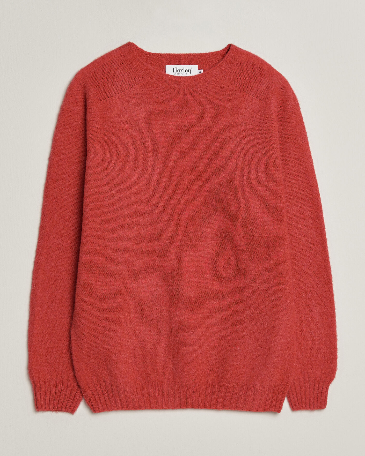 Herre | Gensere | Harley Of Scotland | Brushed Supersoft Lambswool Crewneck Damask