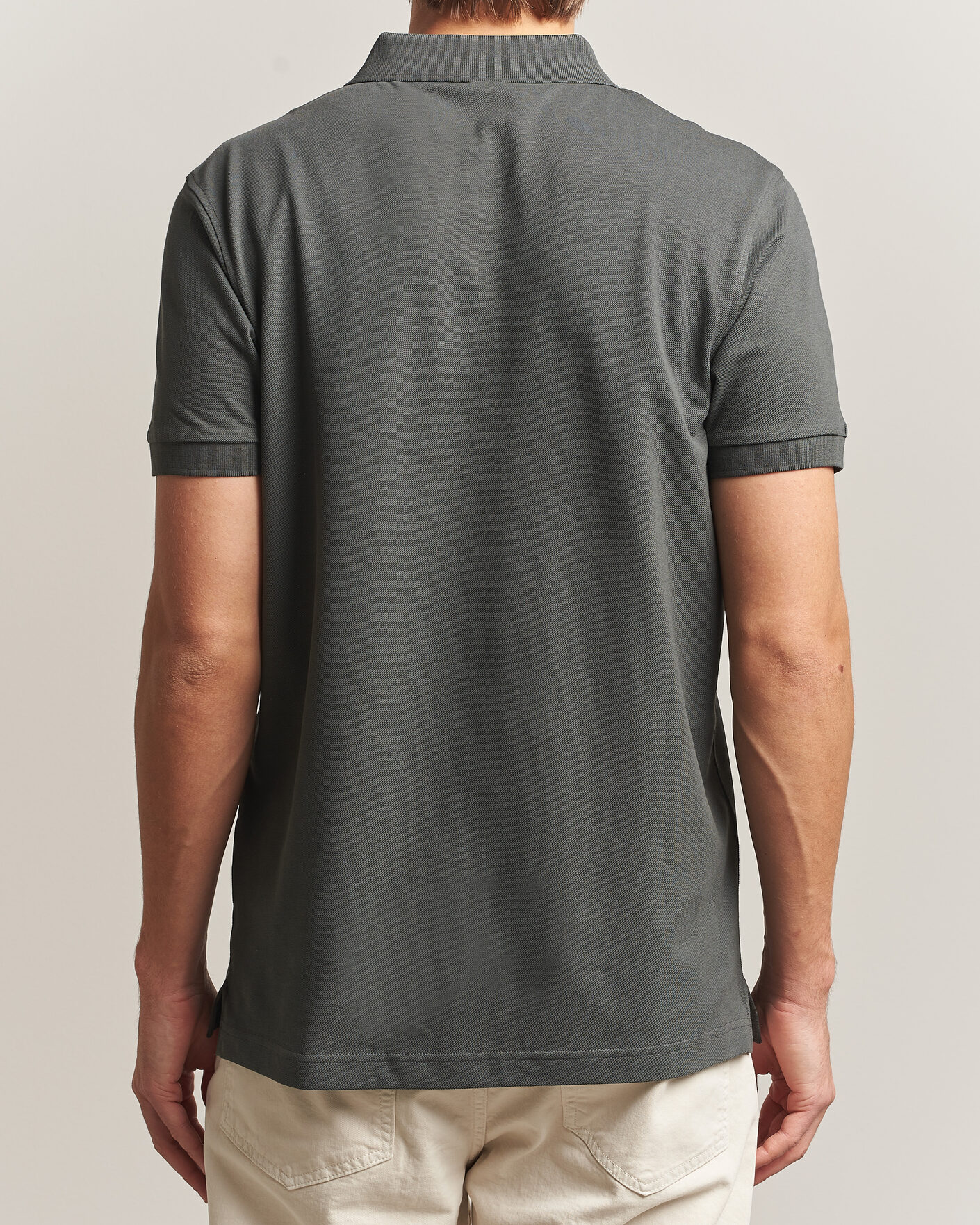 Herre | Pikéer | Sunspel | Short Sleeve Pique Polo Slate Green