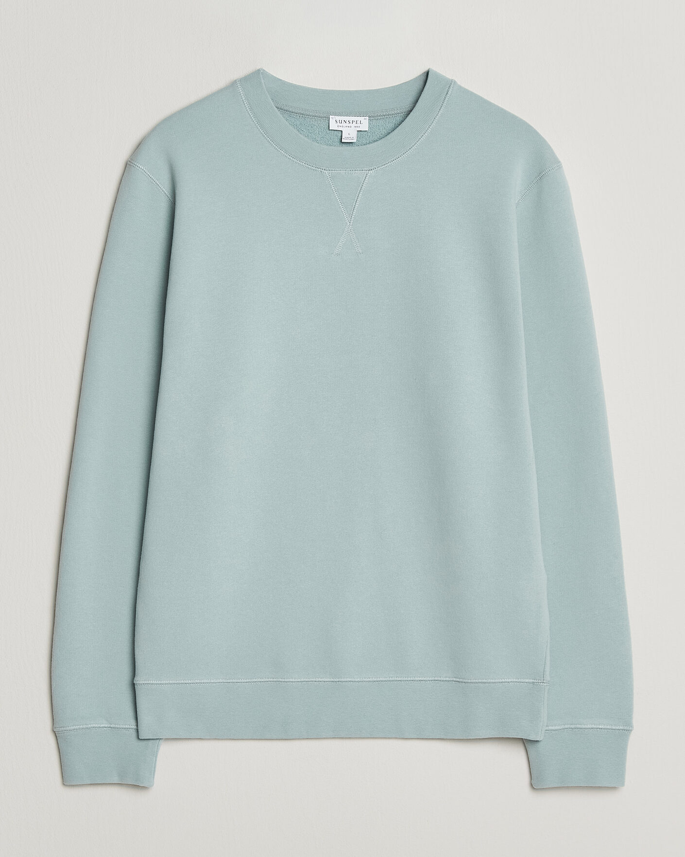 Herre | Gensere | Sunspel | Loopback Sweatshirt Light Green