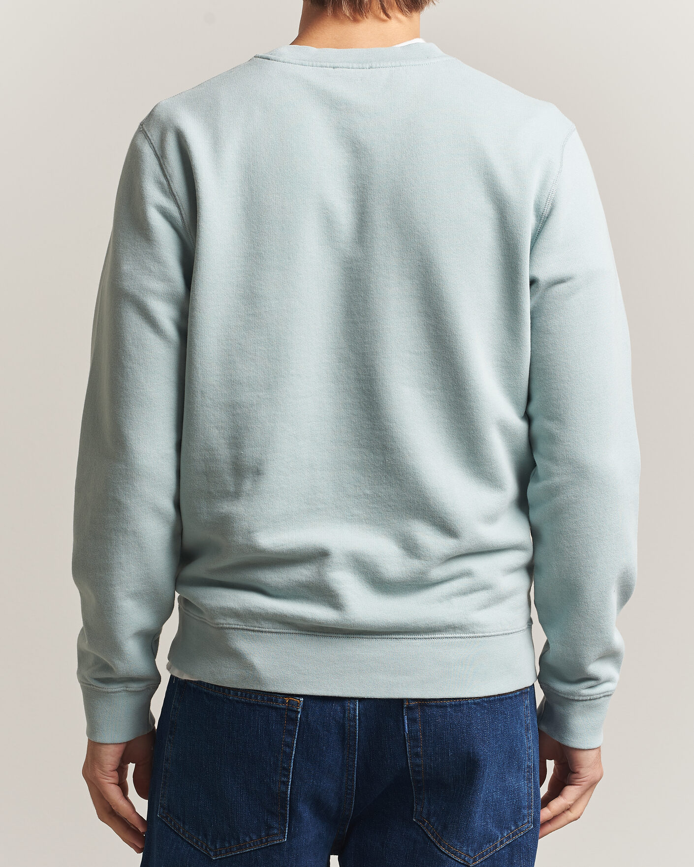 Herre | Gensere | Sunspel | Loopback Sweatshirt Light Green