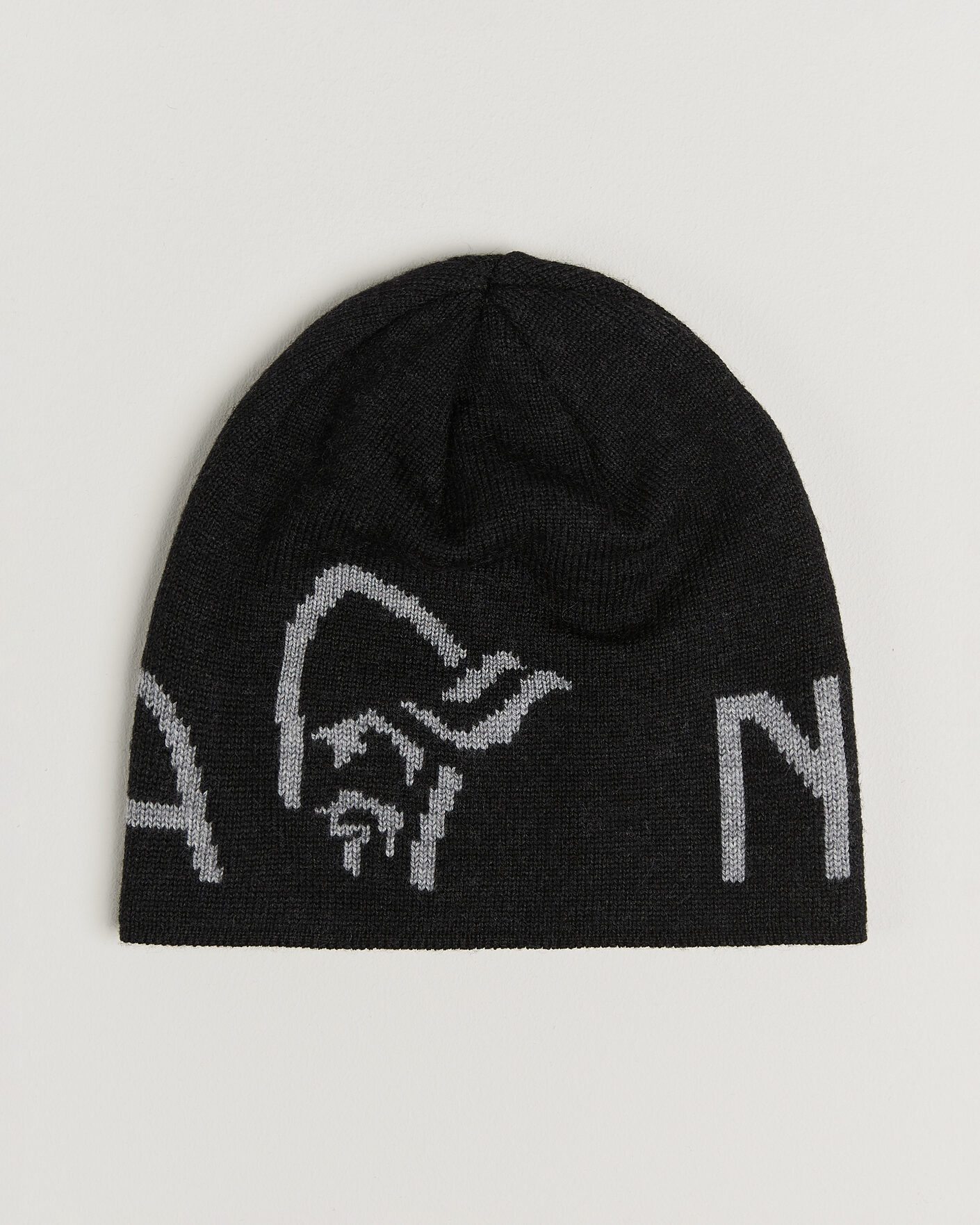 Herre | Luer | Norrøna | Mid Merino Wool Logo Beanie Caviar Melange