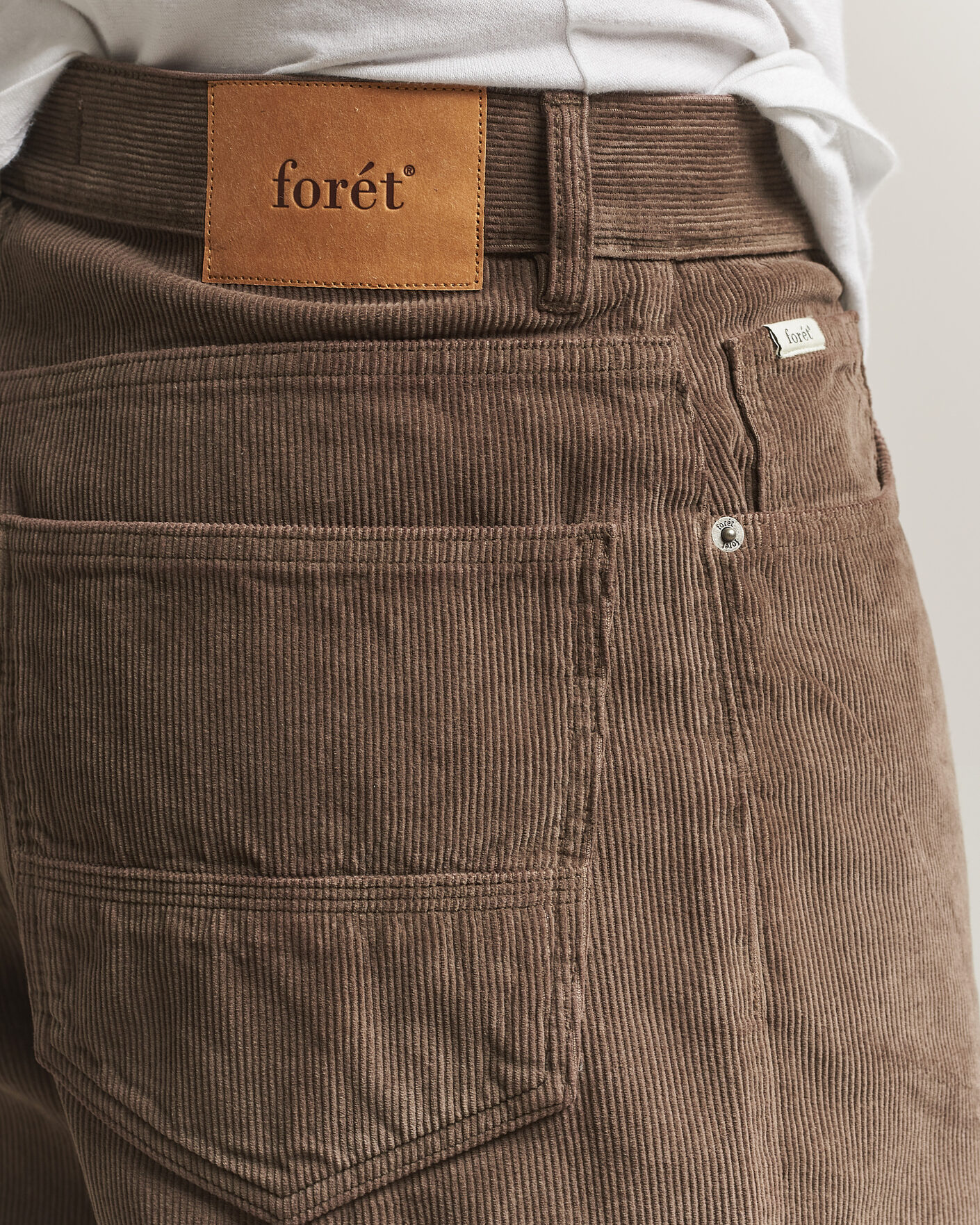 Herre | Bukser | Forét | Moor Relaxed Fit Corduroy Pants Faded Wood