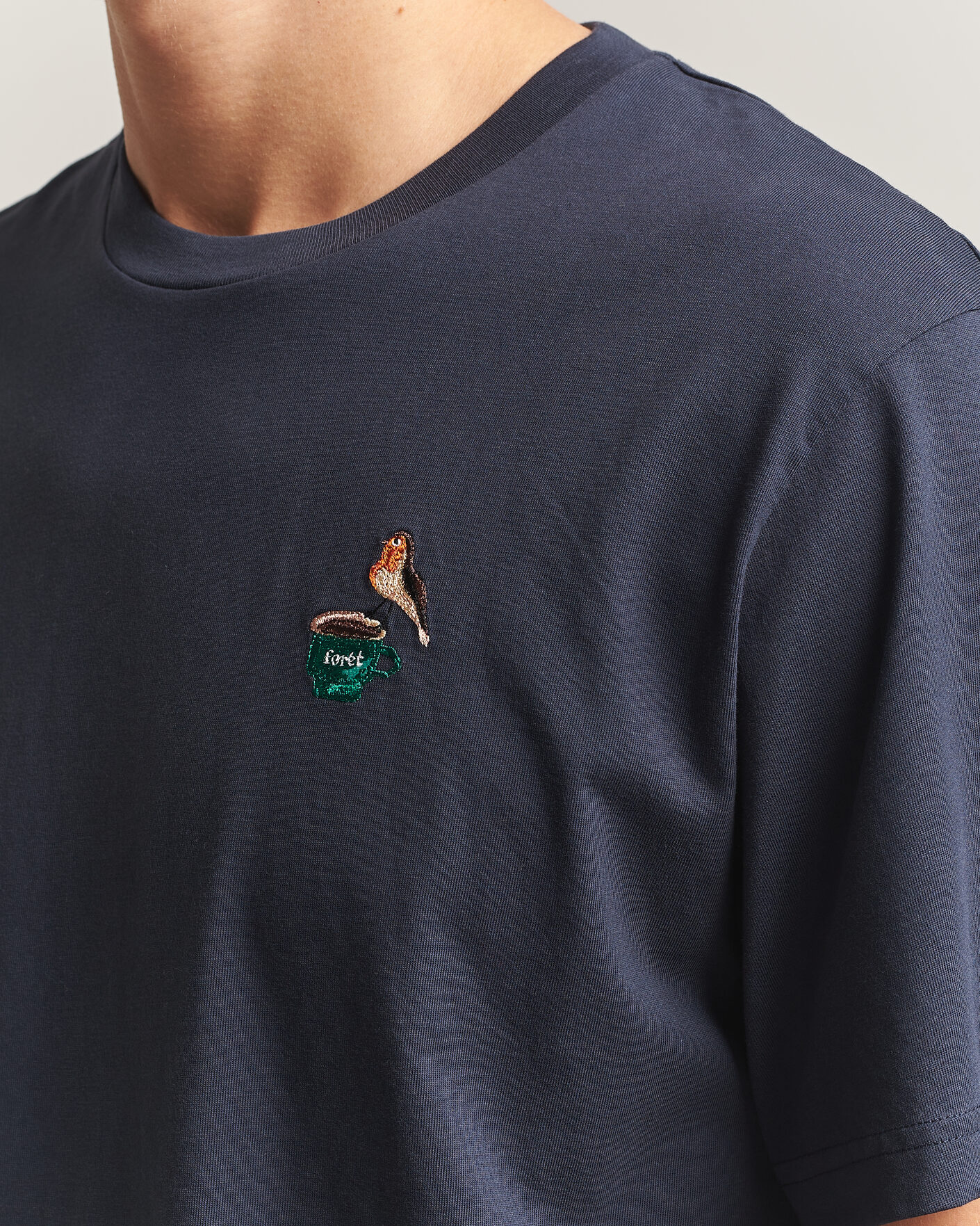 Herre | T-Shirts | Forét | Rest T-Shirt Navy