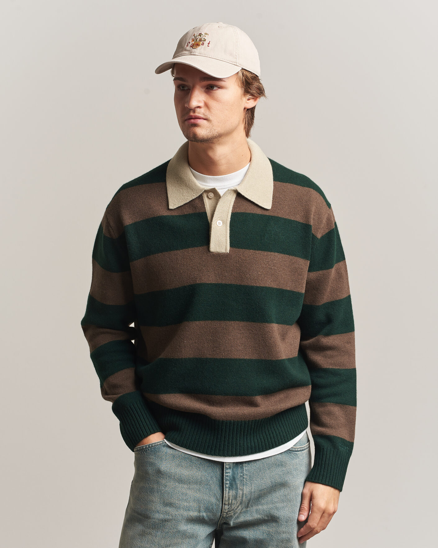 Herre | Hatter og capser | Forét | Vase Washed Cap Khaki
