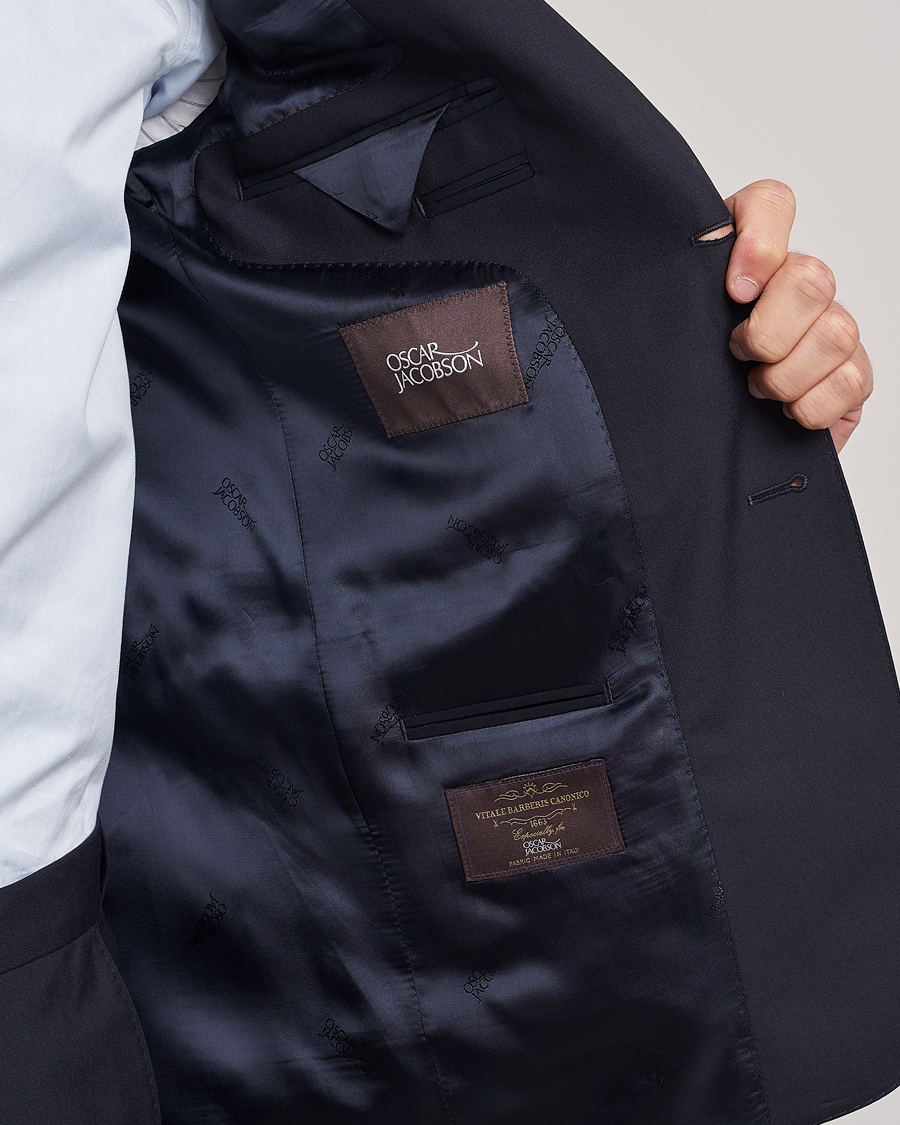 Herre | Dresser | Oscar Jacobson | Falk Wool Suit Navy