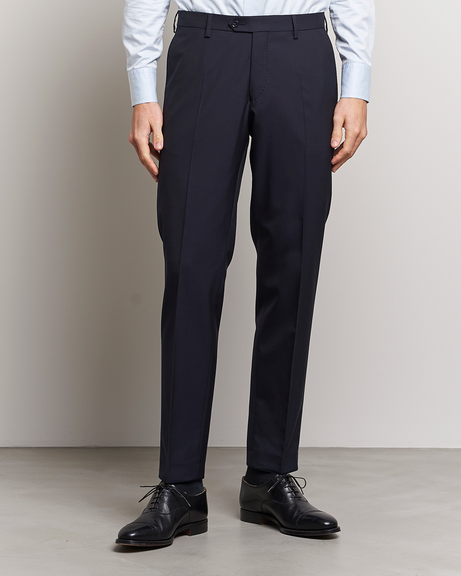 Herre | Dresser | Oscar Jacobson | Falk Wool Suit Navy