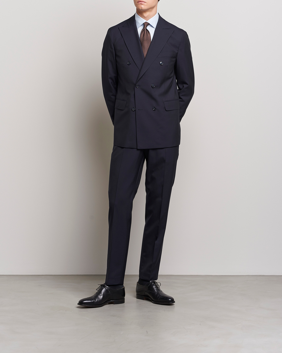 Herre | Dresser | Oscar Jacobson | Farris Wool Suit Navy