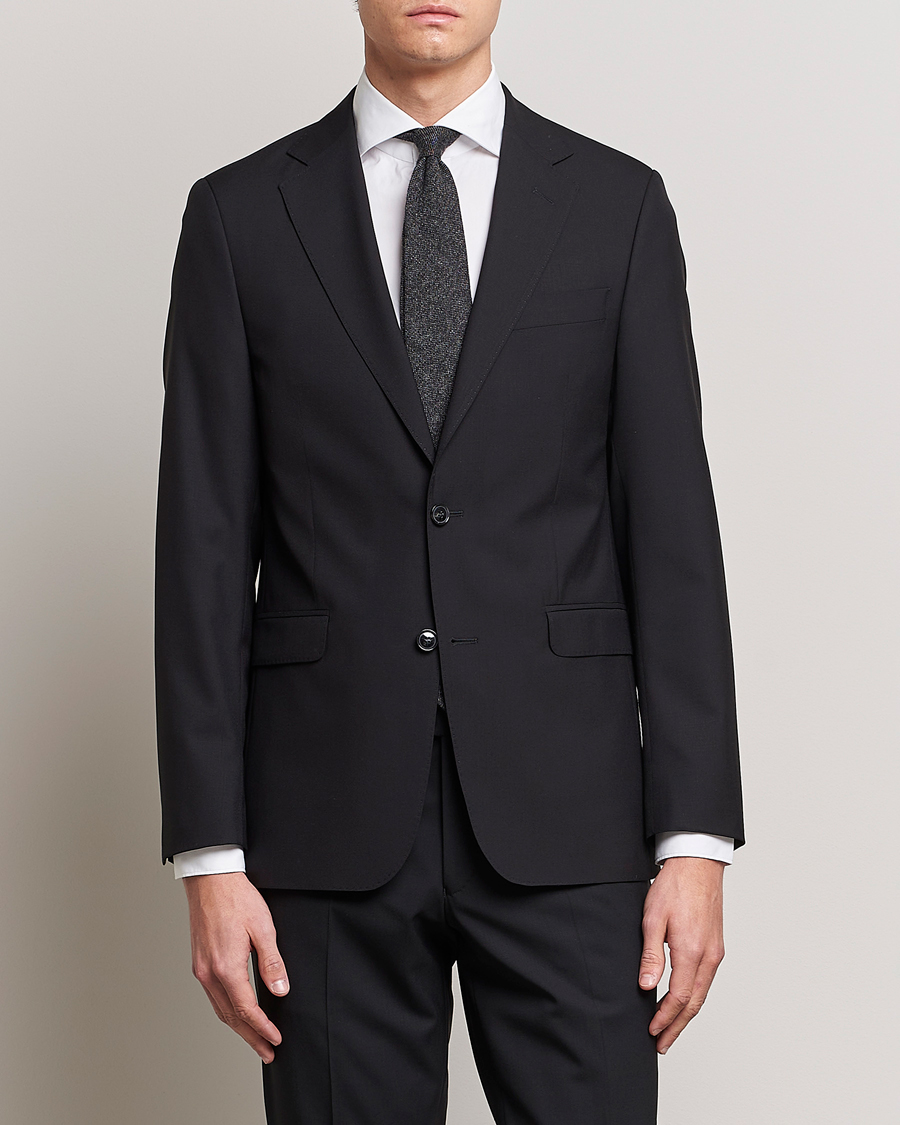 Herre | Dresser | Oscar Jacobson | Falk Wool Suit Black