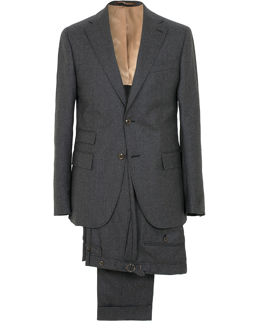 Herre | Dresser | Morris Heritage | Frank Light Flannel Suit Grey