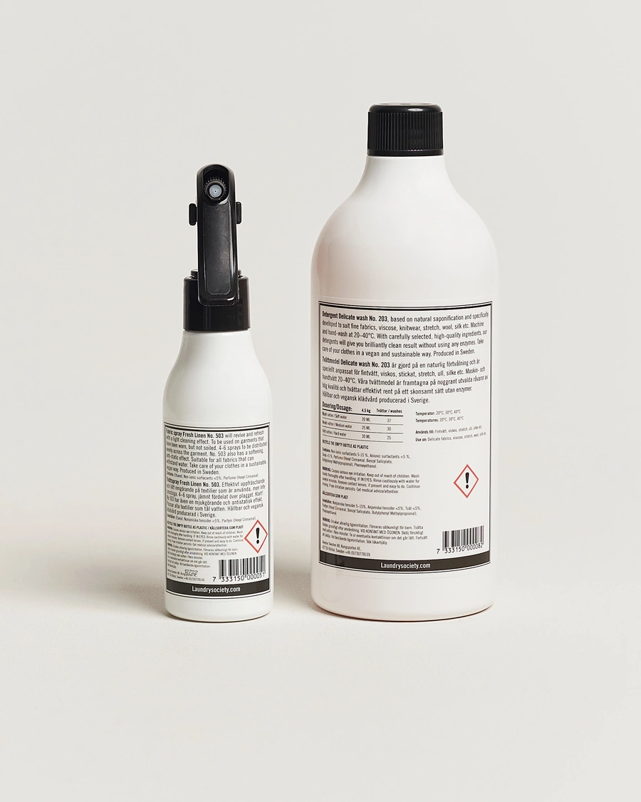 Herre | Vaskemiddel og tekstilspray | Laundry Society | Sensitive Wash Set