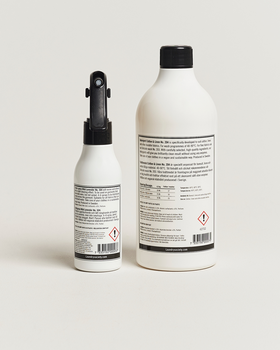 Herre | Vaskemiddel og tekstilspray | Laundry Society | Basic Wash Set