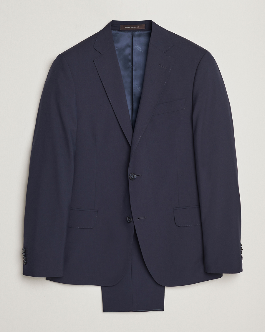 Herre | Dresser | Oscar Jacobson | Edmund Wool Suit Blue