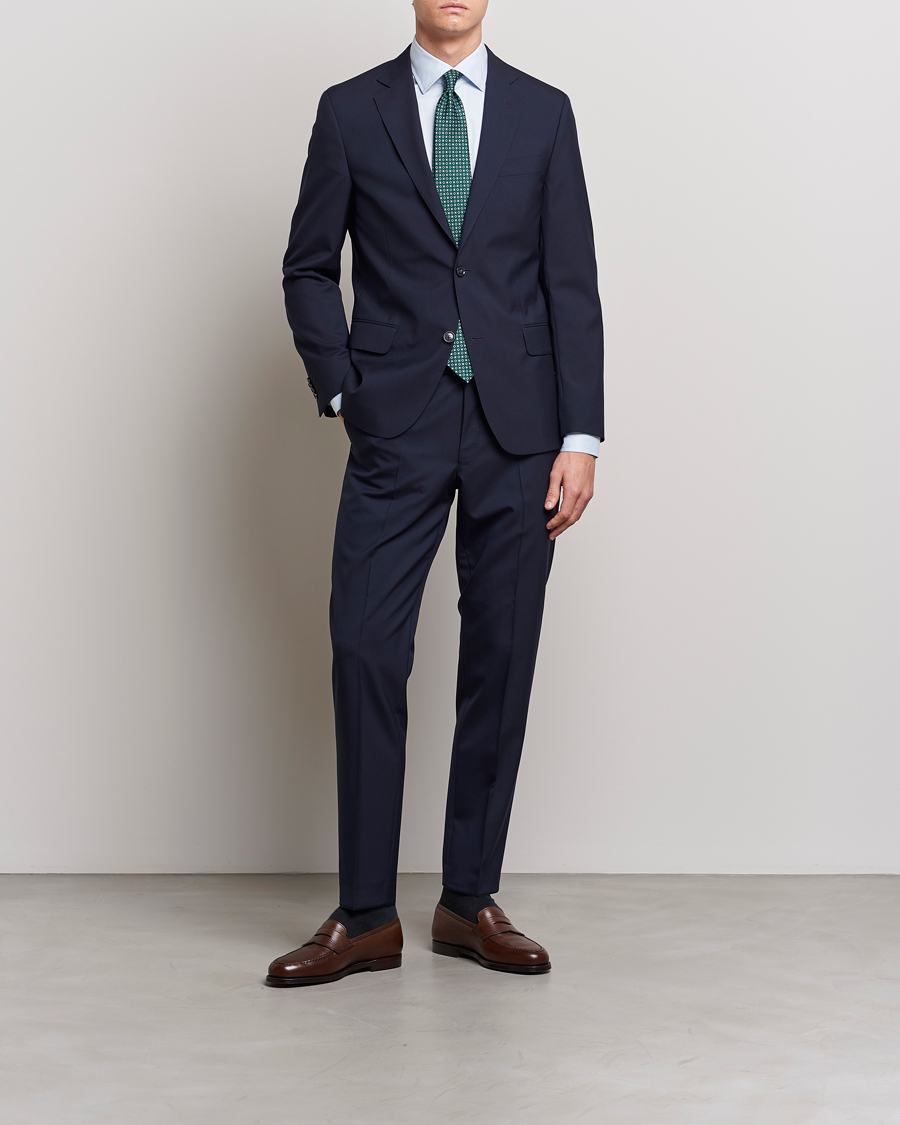 Herre | Tøj | Oscar Jacobson | Edmund Wool Suit Blue