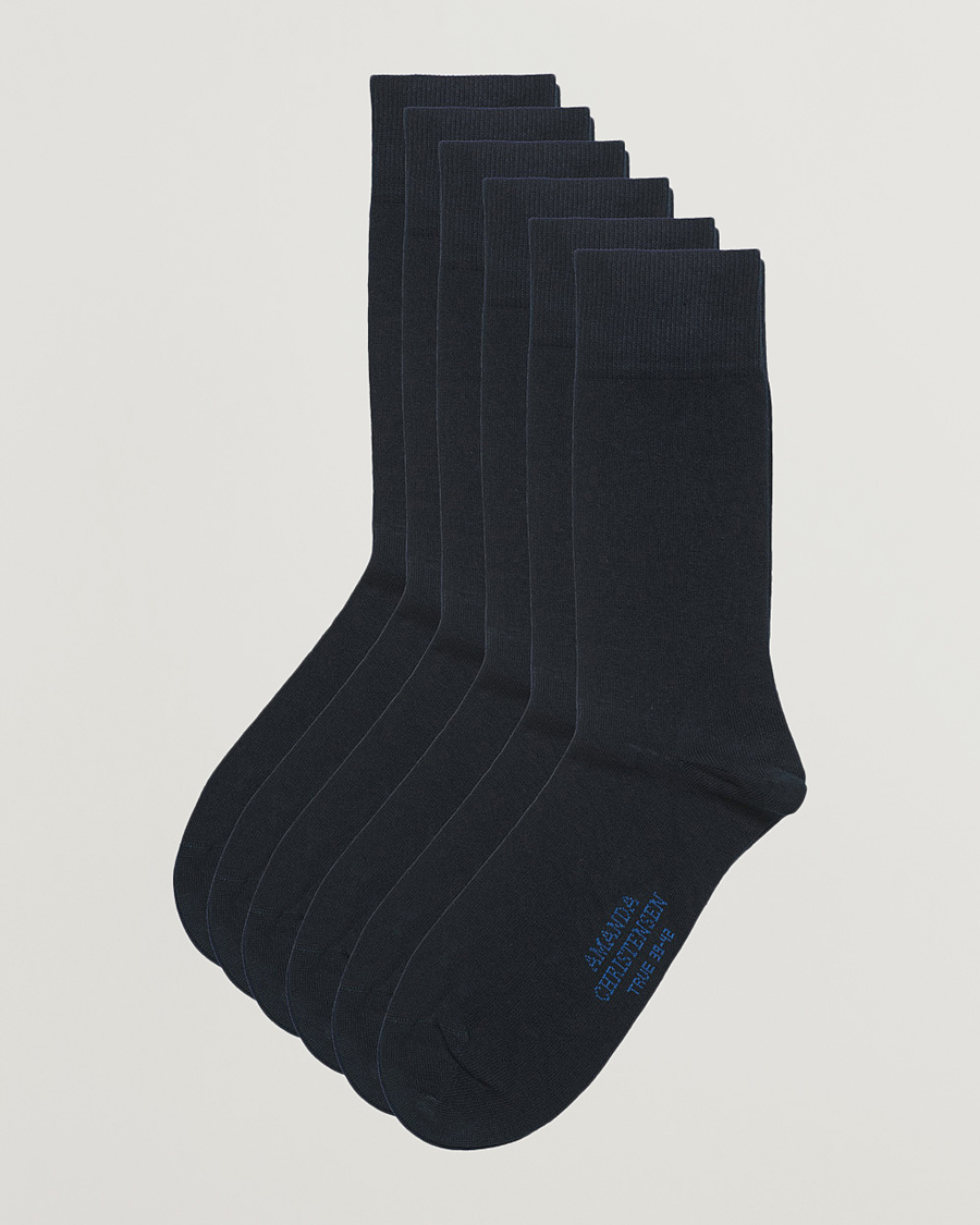 Herre | Undertøy | Amanda Christensen | 6-Pack True Cotton Socks Dark Navy