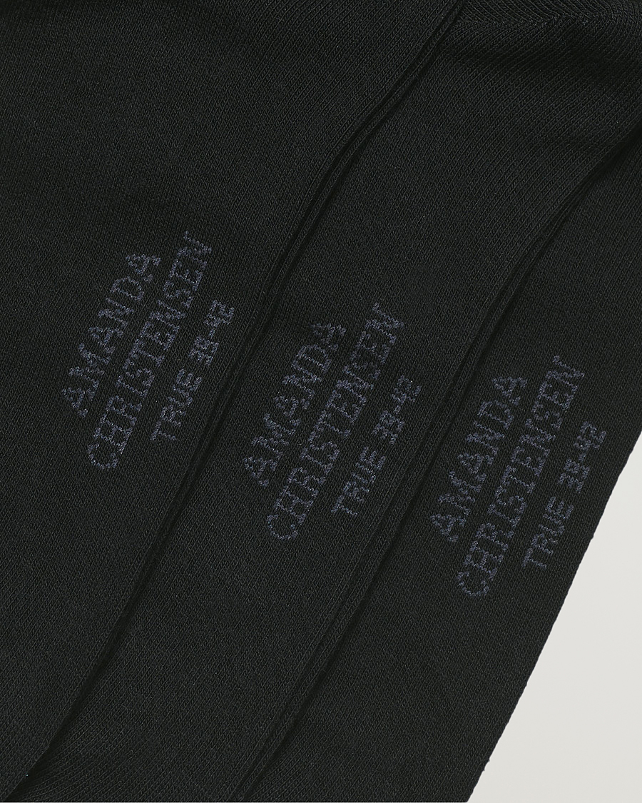 Herre | Undertøy | Amanda Christensen | 9-Pack True Cotton Socks Black