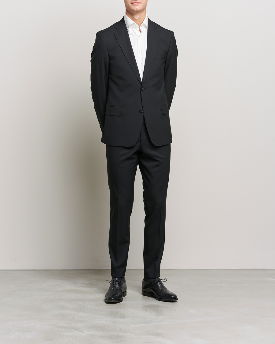 Herre | Dresser | Oscar Jacobson | Edmund Suit Super 120's Wool Black