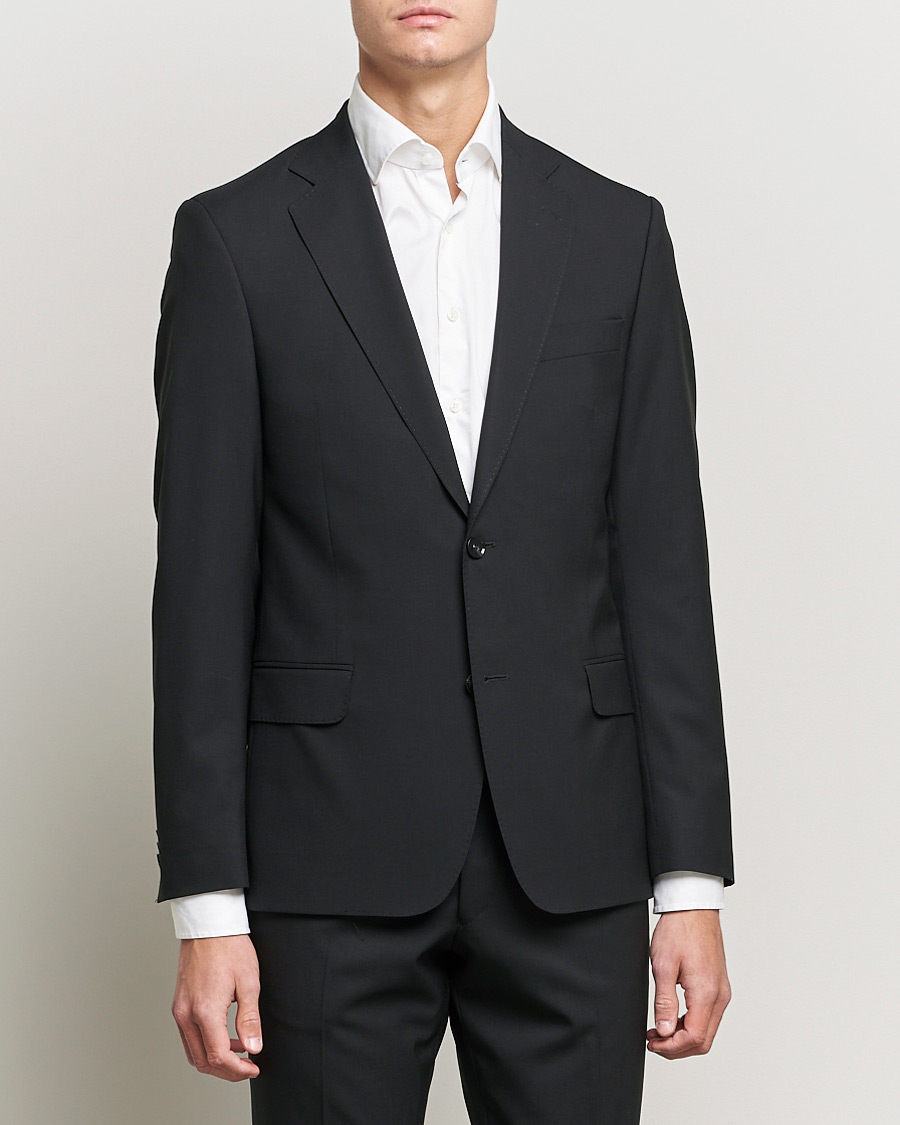 Herre | Oscar Jacobson | Oscar Jacobson | Edmund Suit Super 120's Wool Black