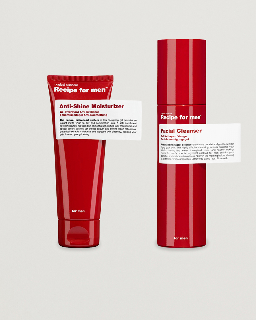 Herre | Hudpleie | Recipe for men | Daily Routine Kit Anti-Shine