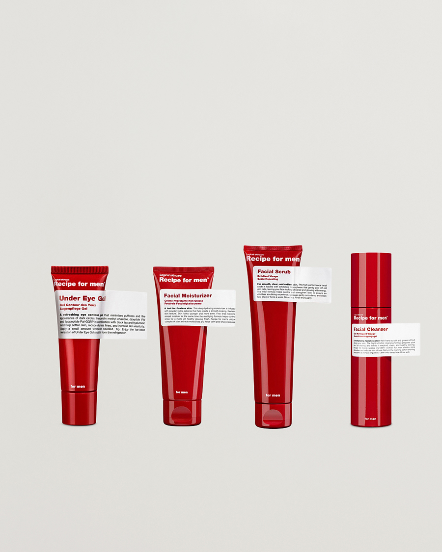 Herre | Hudpleie | Recipe for men | Complete Face Routine Kit