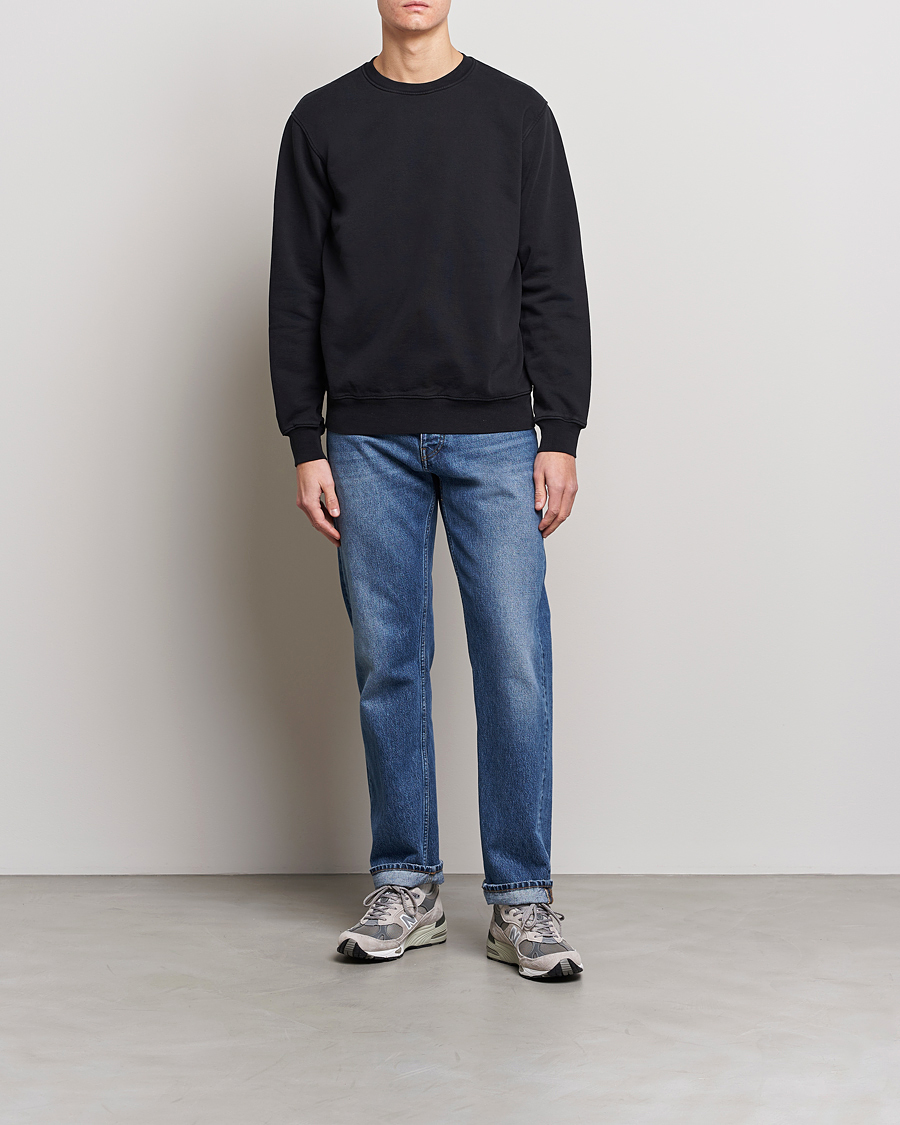 Herre | Gensere | Colorful Standard | 2-Pack Classic Organic Crew Neck Sweat Heather Grey/Deep Black