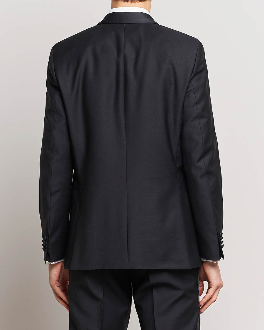 Herre | Dresser | Oscar Jacobson | Figaro/Denz Wool Tuxedo Suit Black