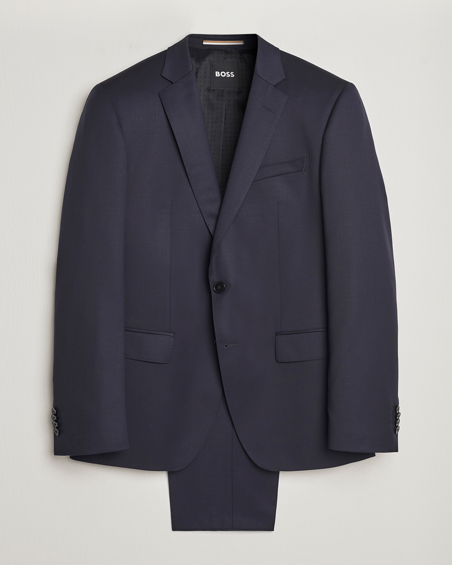 Herre | Klær | BOSS BLACK | Huge Wool Suit Dark Blue