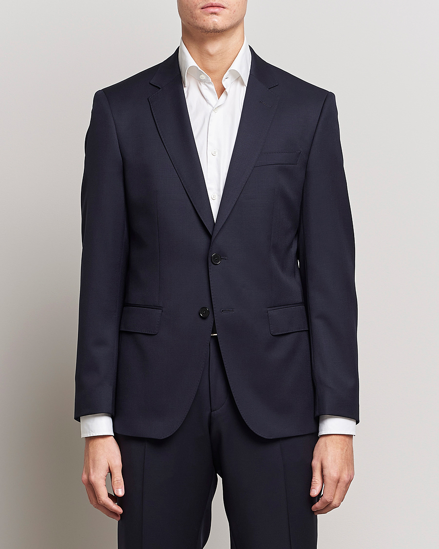 Herre | Klær | BOSS BLACK | Huge Wool Suit Dark Blue