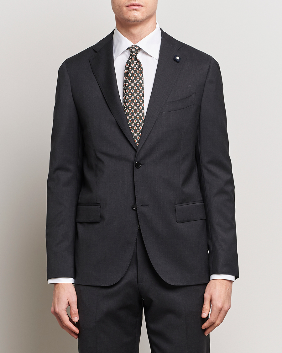 Herre | Jakkesæt | Lardini | Wool Suit Grey