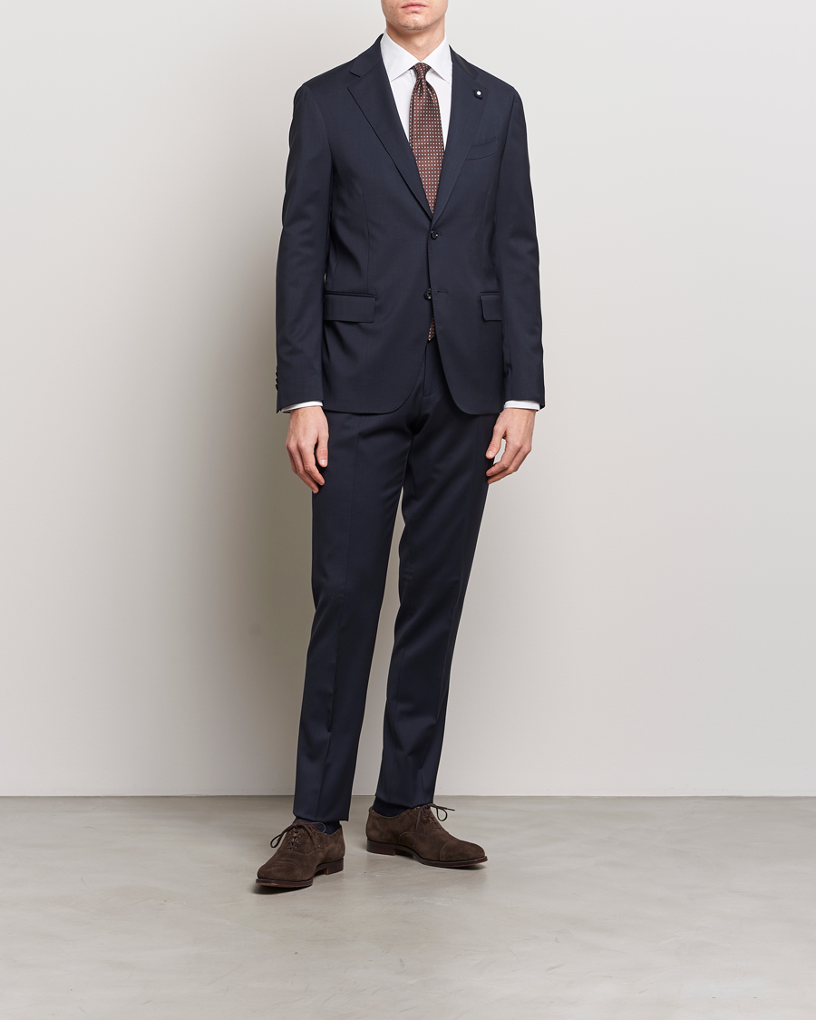 Men | Suits | Lardini | Wool Suit Navy