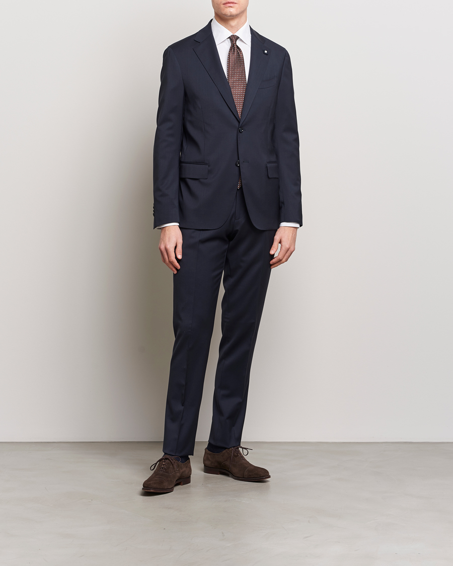 Herre | Tøj | Lardini | Wool Suit Navy