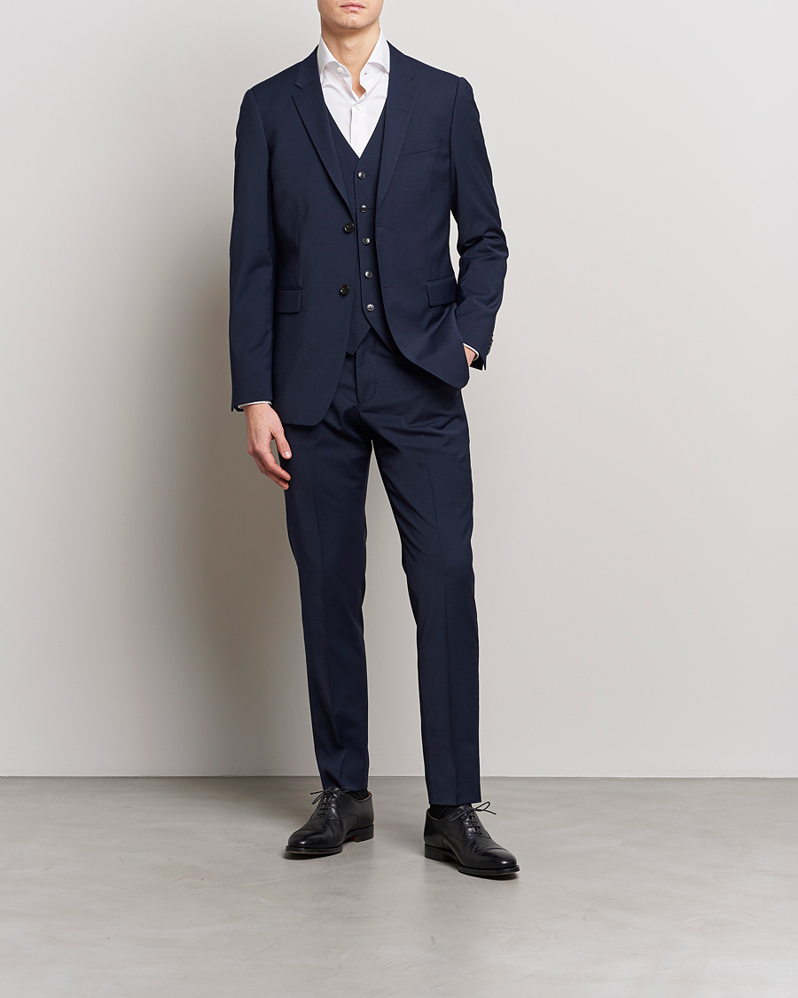 Herre | Dresser | Tiger of Sweden | Jerretts Wool Travel Suit Royal Blue