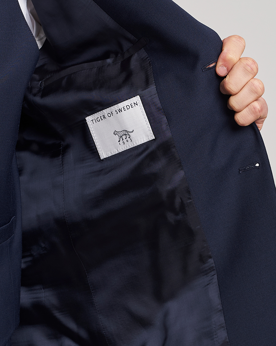 Herre | Dresser | Tiger of Sweden | Jerretts Wool Travel Suit Royal Blue