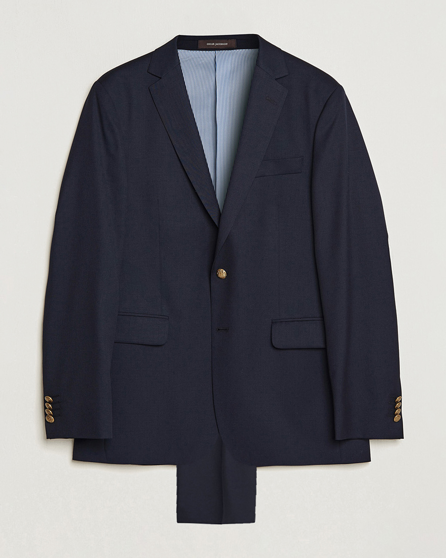 Herre | Dresser | Oscar Jacobson | John Club Wool Suit Navy