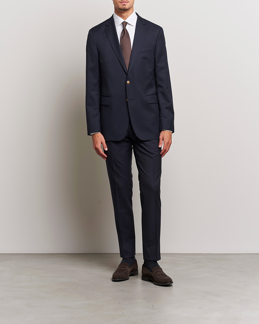 Herre | Dresser | Oscar Jacobson | John Club Wool Suit Navy