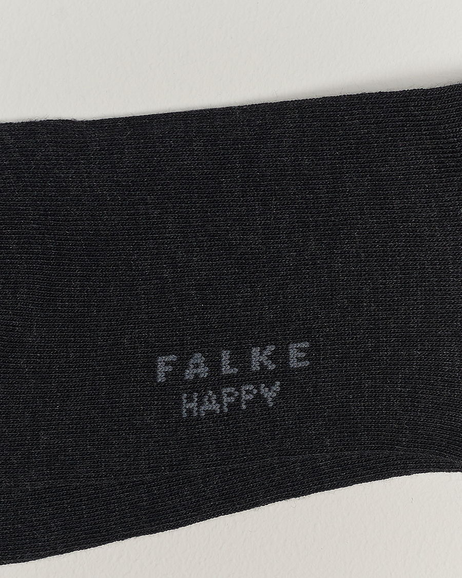Herre | Undertøy | Falke | 6-pack Happy Cotton Socks Anthracite Melange