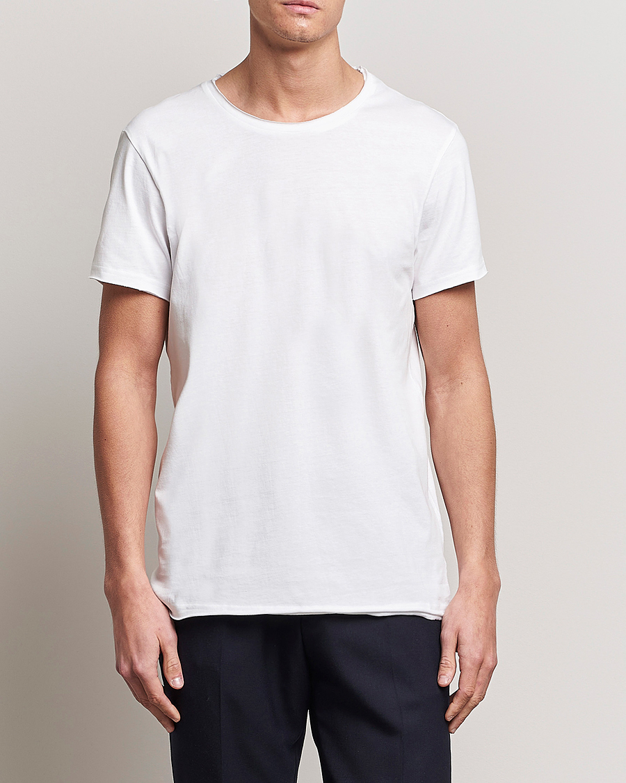 Herre | T-Shirts | Bread & Boxers | 3-pack Crew Neck Relaxed White